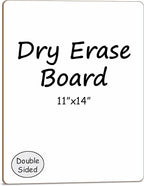 Scribbledo White Board Dry Erase Board 11" x14” Mini Double Sided Personal by Scribbledo