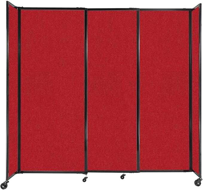 Versare Straightwall Sliding Portable Wall Partition | Freestanding Office by VERSARE