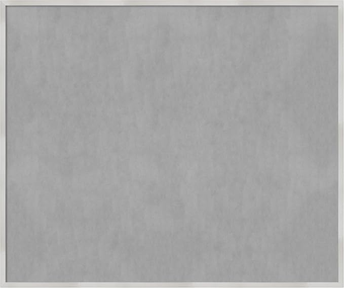 Amanti Art Silver Framed Magnetic Board 41x49 Oversize Vision Board by AmantiArt
