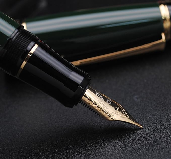 xixixiaozhu Metal Big Fountain Pen Set Medium Nib 0.7mm, Includes Ink Refill - Image 8