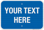 Personalized Custom Blue Background Customize