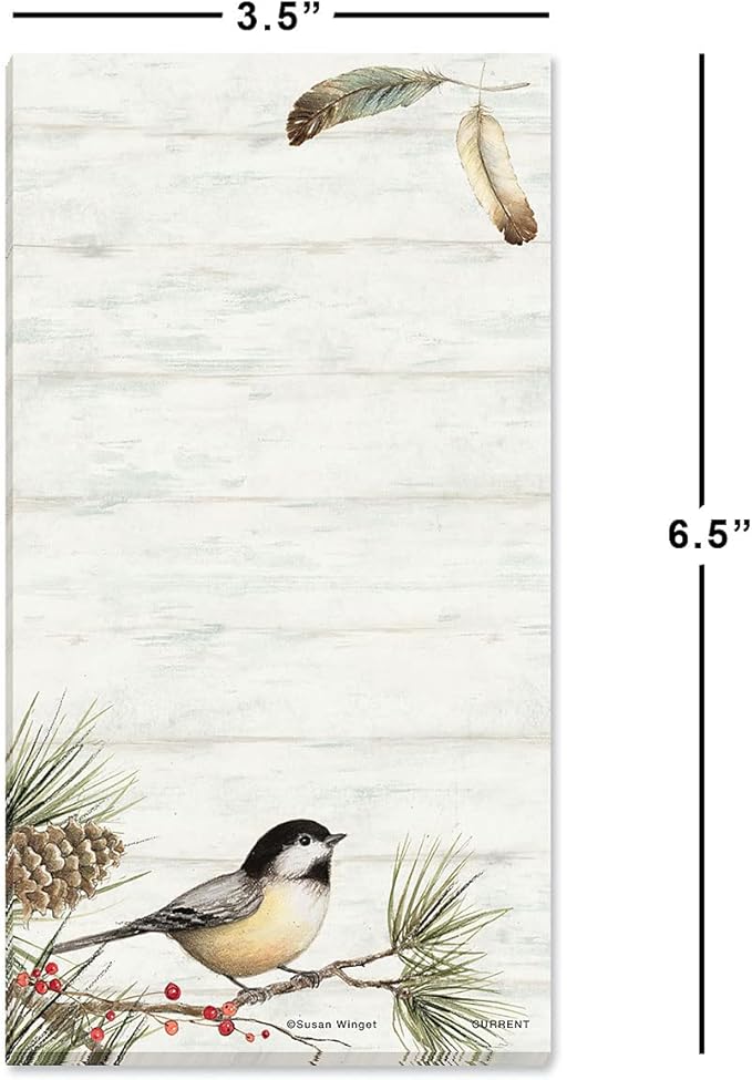 Current Cardinal Woodland Birds Magnetic Holiday Notepad Set – Set of 12 Memo - Image 5