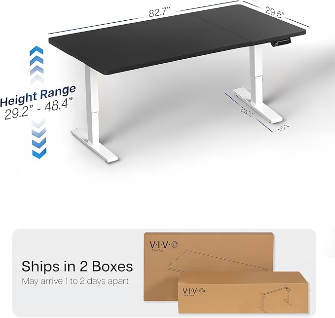 VIVO Large Electric 83 x 30 in Standing Desk, Memory Height Adjustment - Image 3