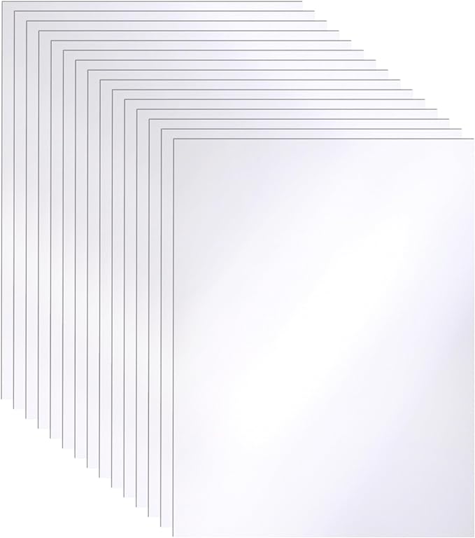 28 Sheets White Shimmer Cardstock 8.5 x 11 Certificate Paper, 92lb Heavyweight by Guakicae