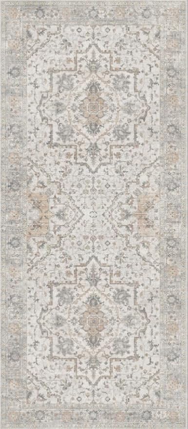 GENIMO Runner Rug 2'6"x8 Machine Washable Non Slip Vintage Hallway Runner Rug - Image 8