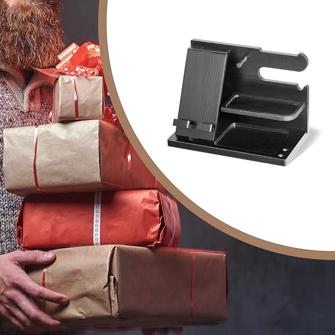 Gifts for Men Bedside Organiser Wood Phone Docking Station Dad Birthday Gifts - Image 7