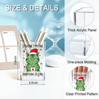 QYUVK It's Fine I'm Fine Everything Is Acrylic Makeup Brush Pencil Holder Cup - Image 2