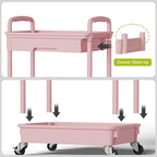 Sorgion 3 Tier Rolling Cart Organizer, Laundry Room Bathroom Organizers and - Image 5