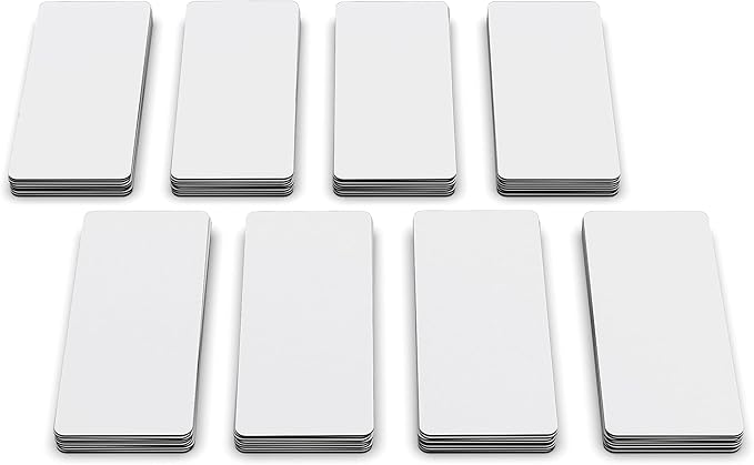 Attractivia Dry Erase Magnetic Labels 2.8 x 1.2 in, Dry Erase Magnets, by Attractivia