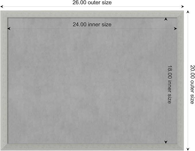 Amanti Art Silver Framed Magnetic Board 20x26 Medium Vision Board - Image 4