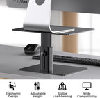 boyata monitor stand, adjustable height metal desktop riser, package contents