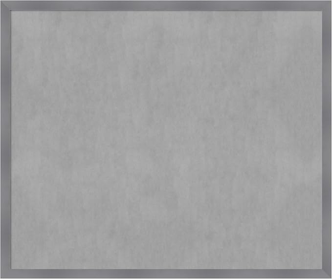 Amanti Art Grey Framed Magnetic Board 42x50 Oversize Vision Board by AmantiArt
