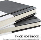 Huhuhero Lined Journal Notebook, 5 Pack Black Hardcover Notebooks - Image 6