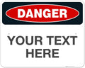 Custom Danger Sign, OSHA Sign, 24x30 Inches, Rust Free .063 Aluminum, Fade
