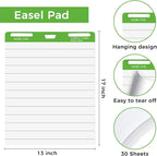 DINGIXOC Mini Easel Pads 13 x 17 Inch, 4 Pack Non-Stick Flip Chart Paper - Image 2