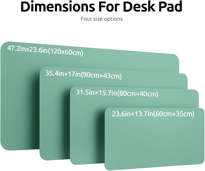 YSAGi Leather Desk Protector, Office Mat, Large Mouse Mat, Non-Slip PU Leather - Image 8