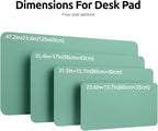 YSAGi Leather Desk Protector, Office Mat, Large Mouse Mat, Non-Slip PU Leather - Image 8
