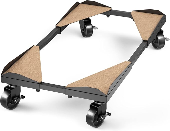 Bytesium PC Tower Stand – Metal Frame – Adjustable Width and Length – 4 Locking by Unknown