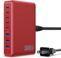 USB C Charger 300W USB C Charger Block, 8-Ports GaN IV Fast Charging Station Hub by GKUTW