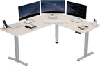 VIVO Electric Corner 63 x 55 inch L-Shaped Standing Desk, Memory Height by VIVO