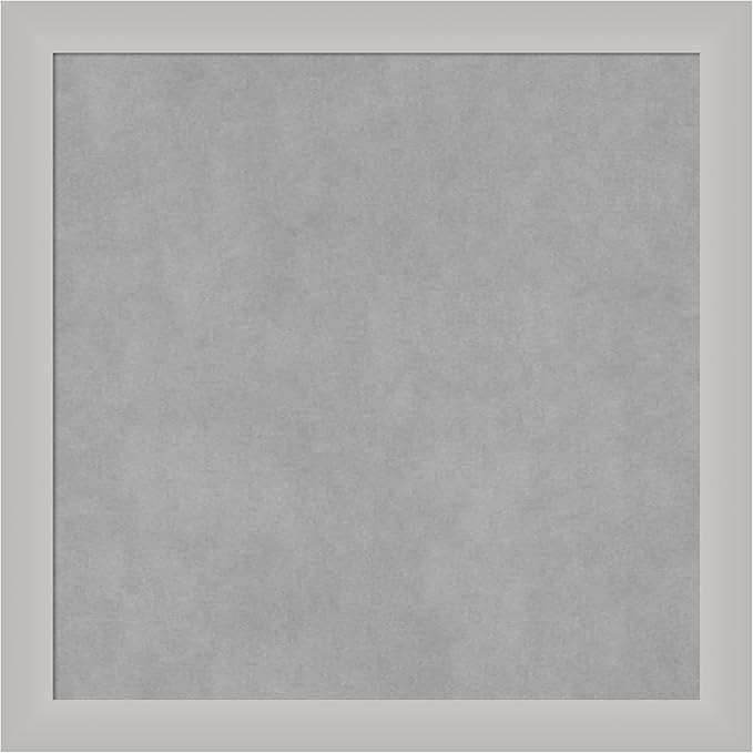 Amanti Art Silver Framed Magnetic Board 23x23 Medium Vision Board by AmantiArt