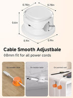 Magnetic Cable Clips, Adjustable Cord Holder Management, Adhesive Wire Keeper - Image 3