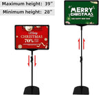 Sign Holder, Sign Stand with Adjustable Height Snap Open, Reusable Sign Holder - Image 3
