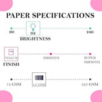 Print It - Vellum Bristol Colored Cardstock Cover Paper, 67 Lb, 8.5" X 11” - Image 4