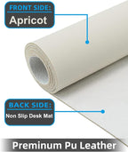 Small Desk Mat, Leather Desk Pad Protector, Desk Mouse pad, Office Desk mat - Image 2