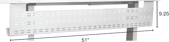 Stand Up Desk Store Under Desk Cable Management Tray Black Horizontal Computer - Image 4