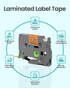 2-Pack Label Maker Tape 12mm 0.47" White Replacement - Image 5