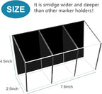 VACONICO Magnetic Pen Holder, Acrylic Dry Erase Marker Holder, Large Capacity - Image 4