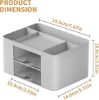Marbrasse Pen Organizer with 2 Drawer, Desk Organizers and Accessories with 5 - Image 4