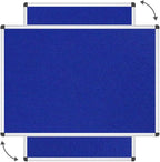 VIZ-PRO Notice Board Felt Blue, 36 X 24 Inches - Image 3