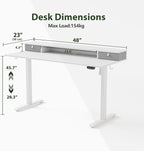 Agilestic 48 x 24 Inches Electric Standing Desk - Image 2