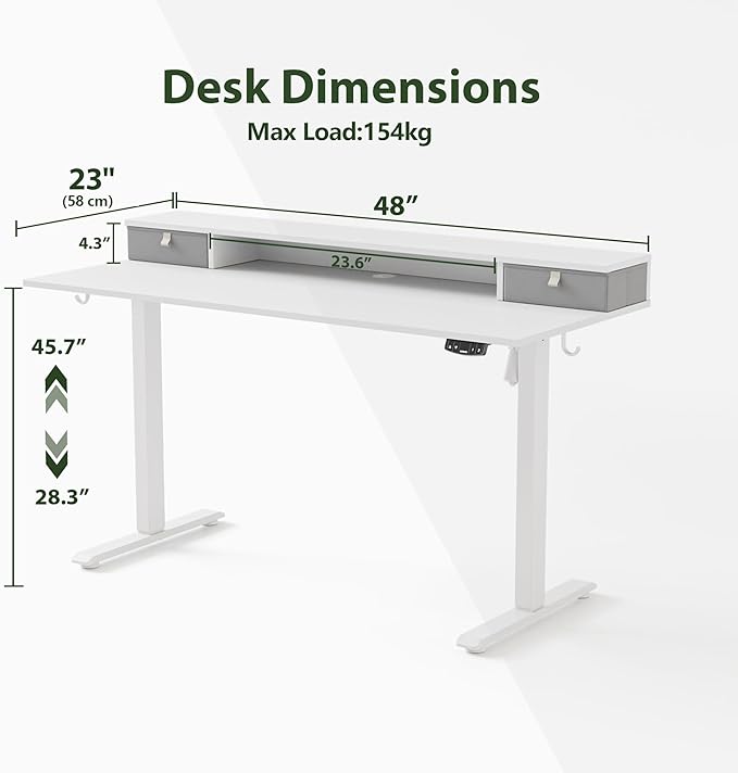 Agilestic 48 x 24 Inches Electric Standing Desk - Image 2