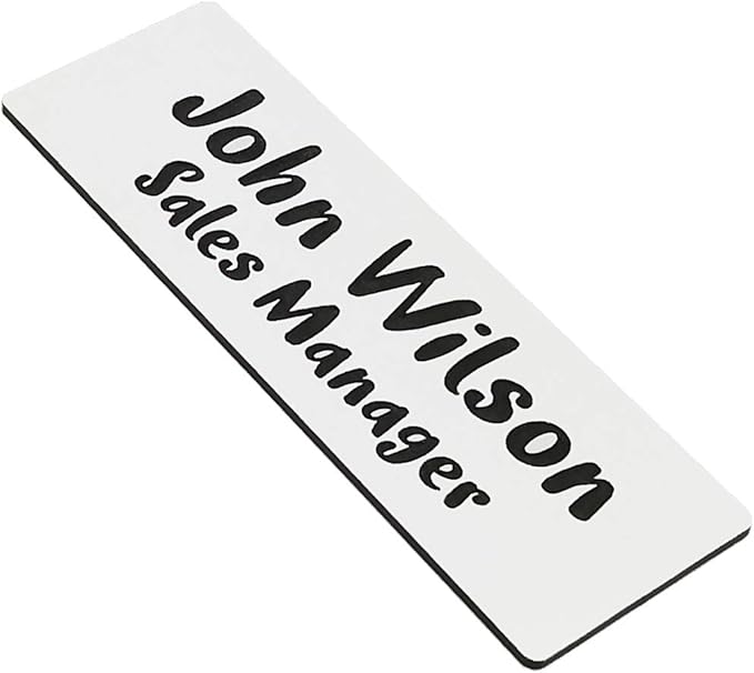 Custom Engraved Name Tag Badges by Unknown