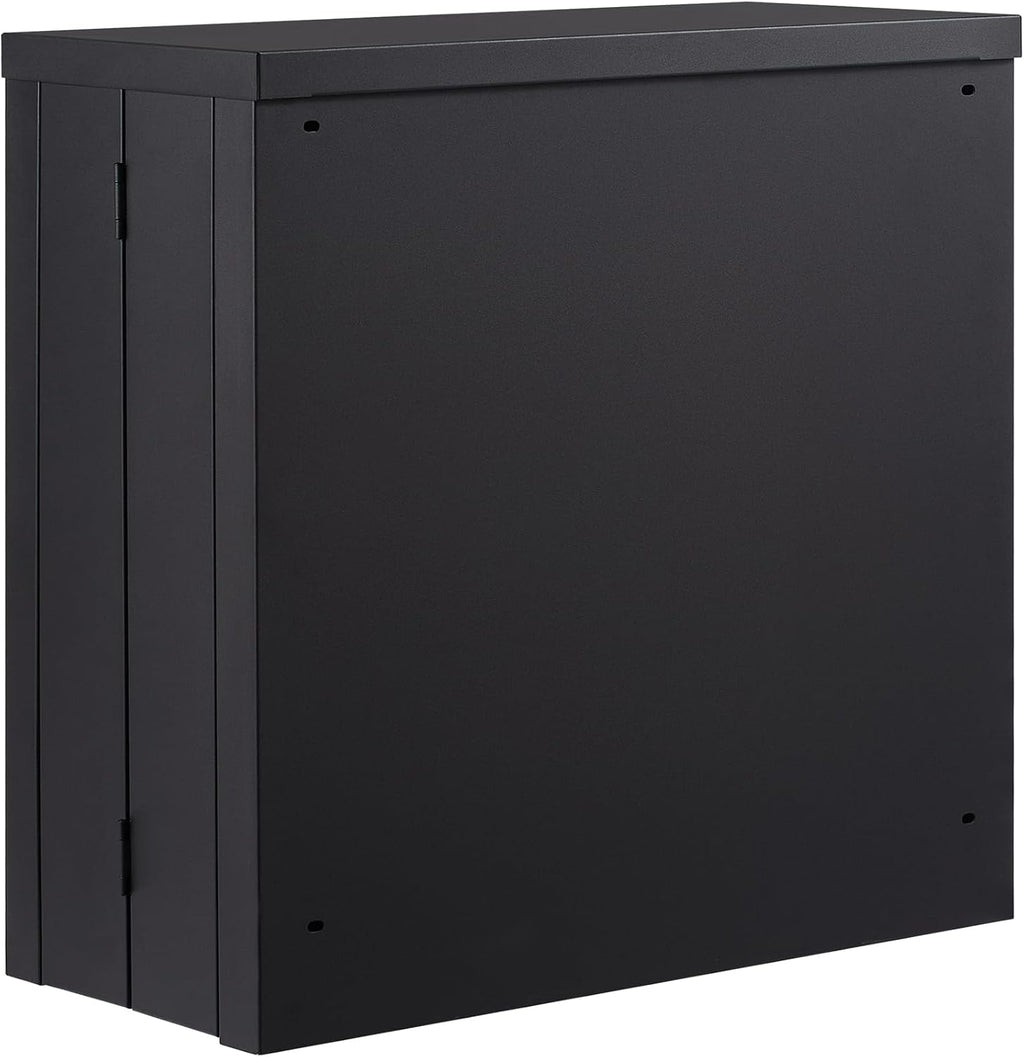 vevor foldable wall cabinet, metal garage locker mounted, view 9