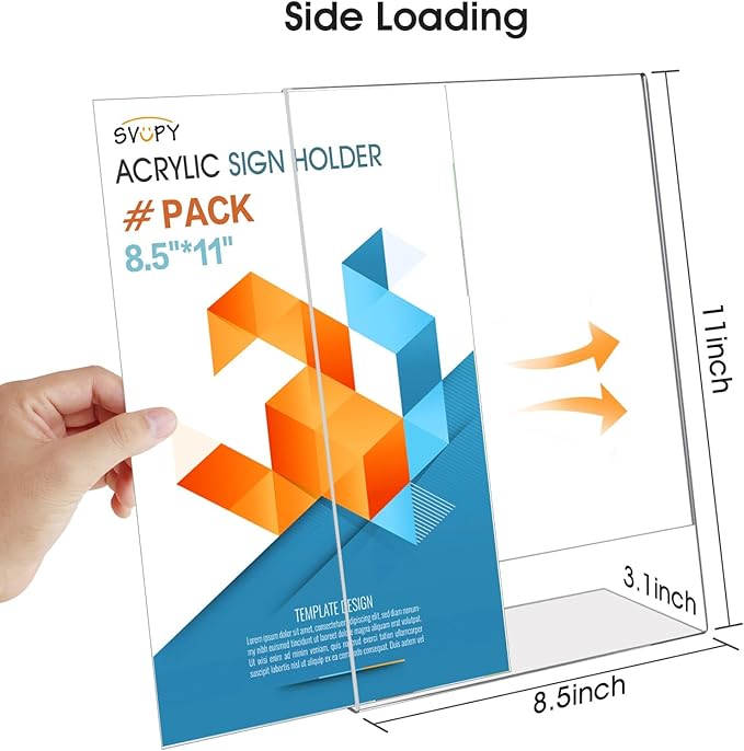SVOPY Acrylic Sign Stand Holders - Image 2