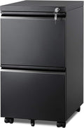 DEVAISE 2 Drawer Metal File Cabinet, Fully Assembled, Under Desk, Fits by DEVAISE
