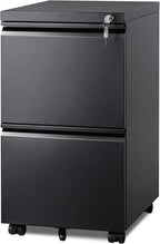 DEVAISE 2 Drawer Metal File Cabinet, Fully Assembled, Under Desk, Fits by DEVAISE
