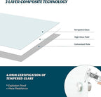 J&J worldwide Glass Whiteboard 47"x35", Magnetic White Board Glass Dry Erase - Image 3