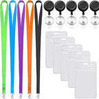 YOUOWO 5 Pack 5Colours Lanyards - Image 5