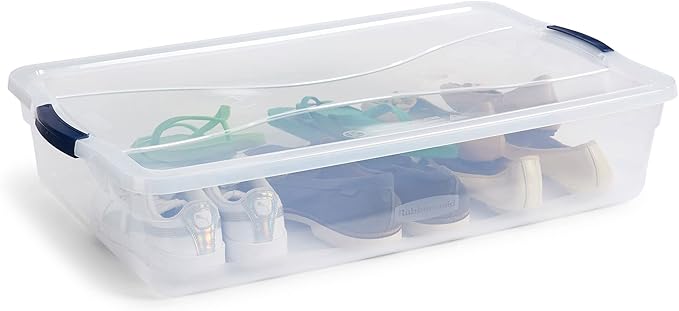 Rubbermaid Cleverstore 42 Quart Stackable Plastic Storage Bin - Image 4