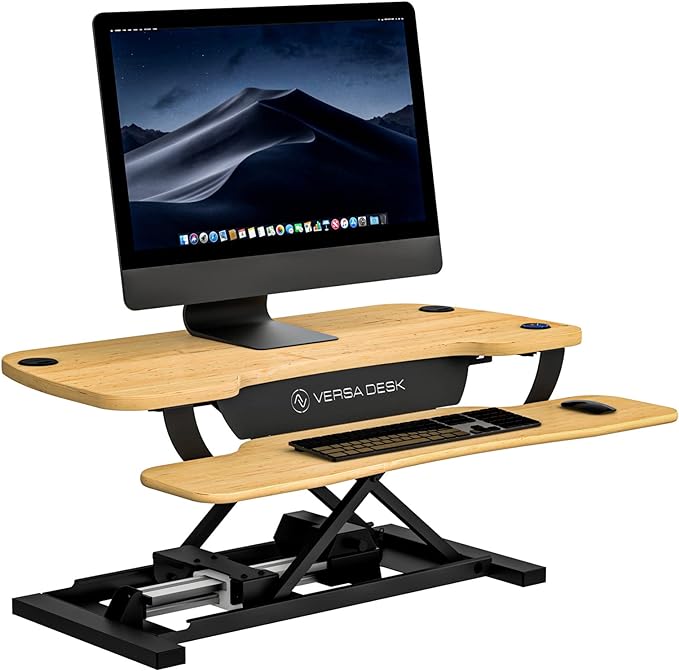 VERSADESK Electric Standing Desk Converter, 36 Inch PowerPro™ Height Adjustable by VERSADESK