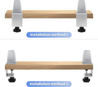 2 Packs Sneeze Guard Support, Aluminum Adjustable Partition Clamp, Acrylic Desk - Image 5