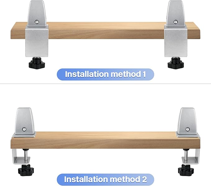 4 Packs Sneeze Guard Support, Aluminum Adjustable Partition Clamp, Acrylic Desk - Image 3