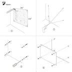 TOWON 36 x 24 Inches Tempered Glass Calendar Dry Erase Board - Image 6