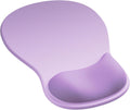 Ergonomic Mouse Pad with Gel Wrist Rest, Comfortable Cute Mousepad | with Non-Slip PU Base, Waterproof & Washable Surface, Purple Mouse Pad for Office, Home, Gaming, Computer, Laptop
