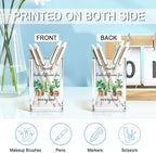 QYUVK Growth Looks Different for Everyone Acrylic Cosmetic Pencil Holder Cup - Image 3